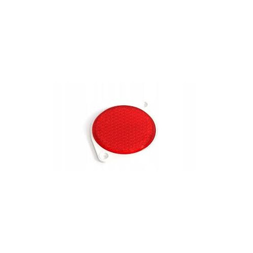 czesci ciagnikowe - Odblask czerwony okrągły z uchwytem