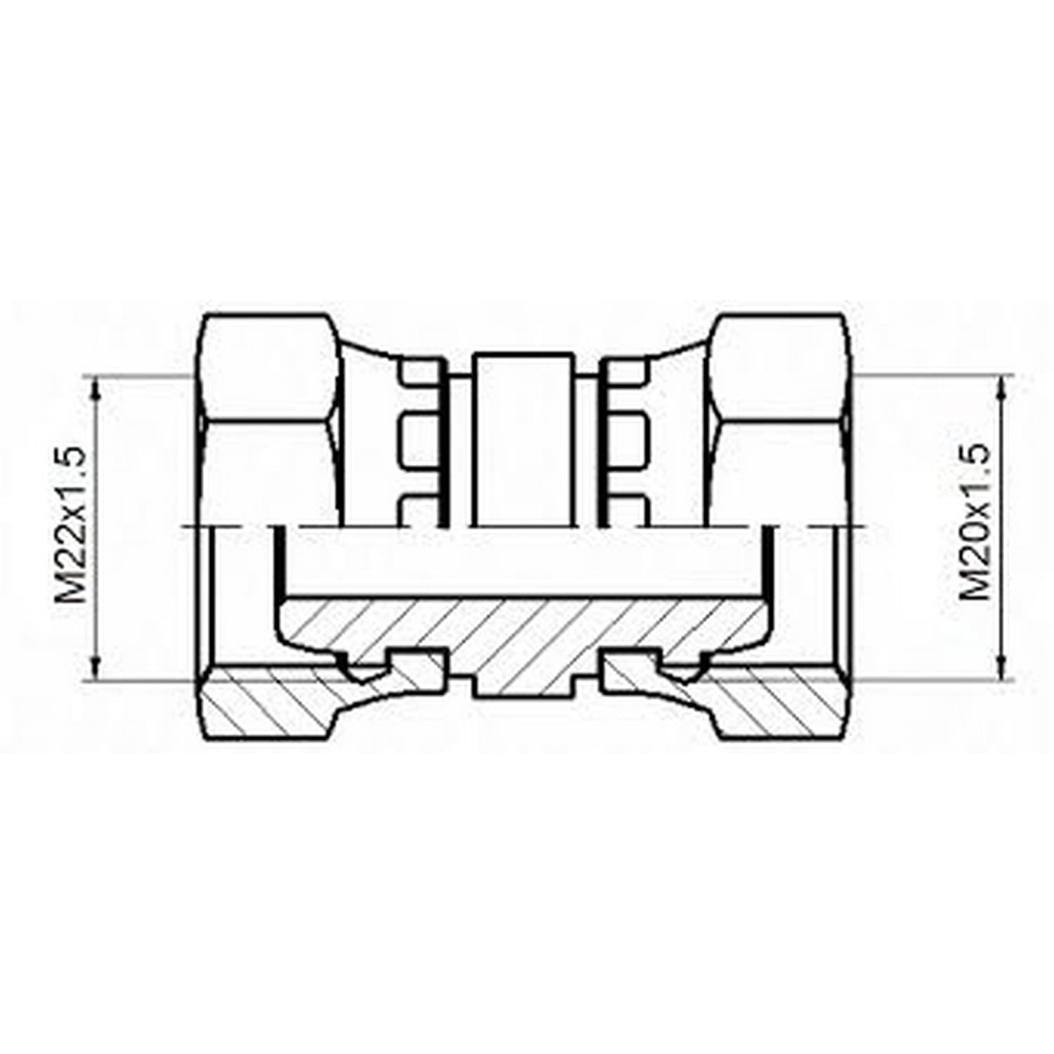 Złącze proste 3/8''X3/8