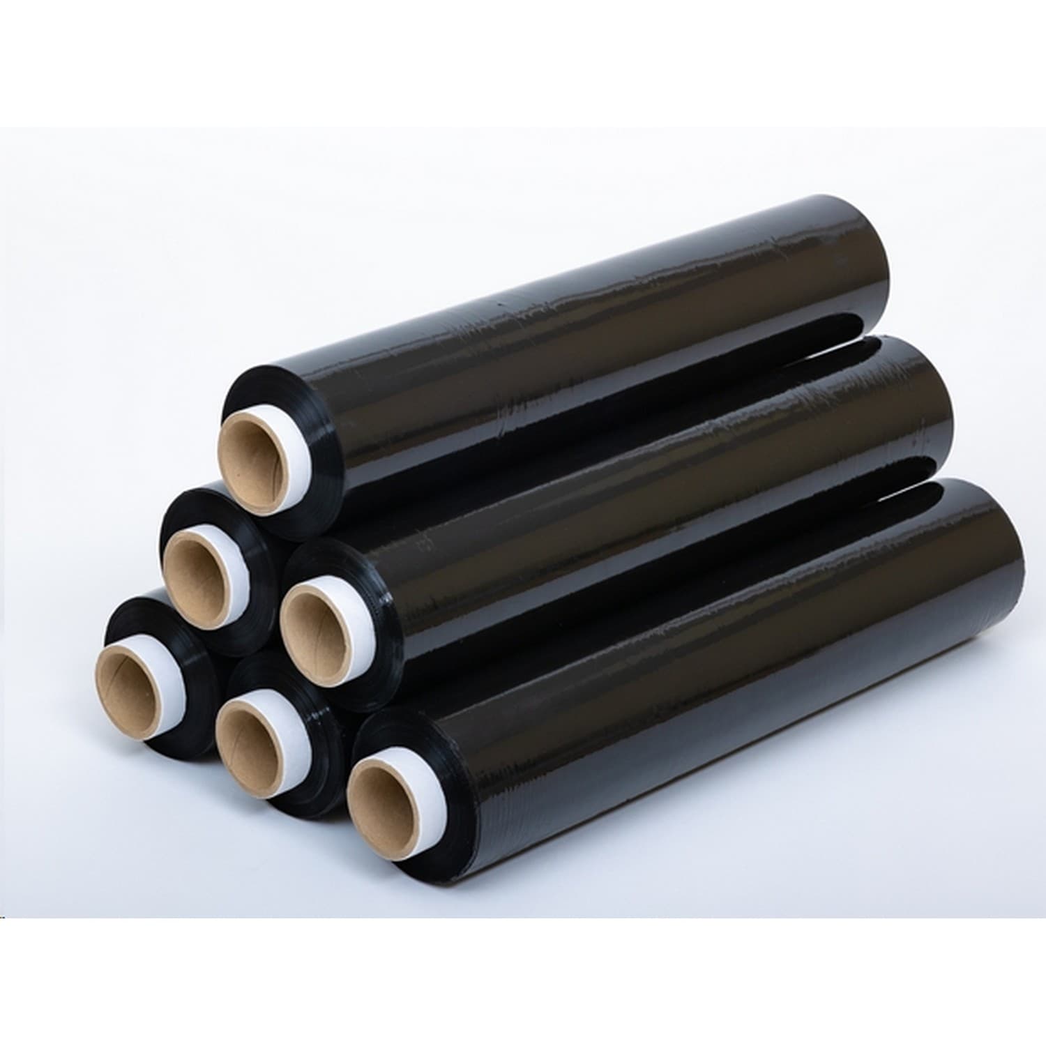 Folia stretch czarna 1.5kg (grubość 23um)