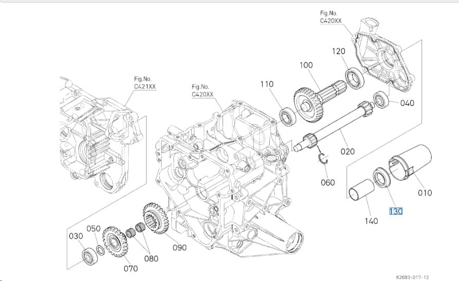 Uszczelniacz skrzyni Kubota st 30