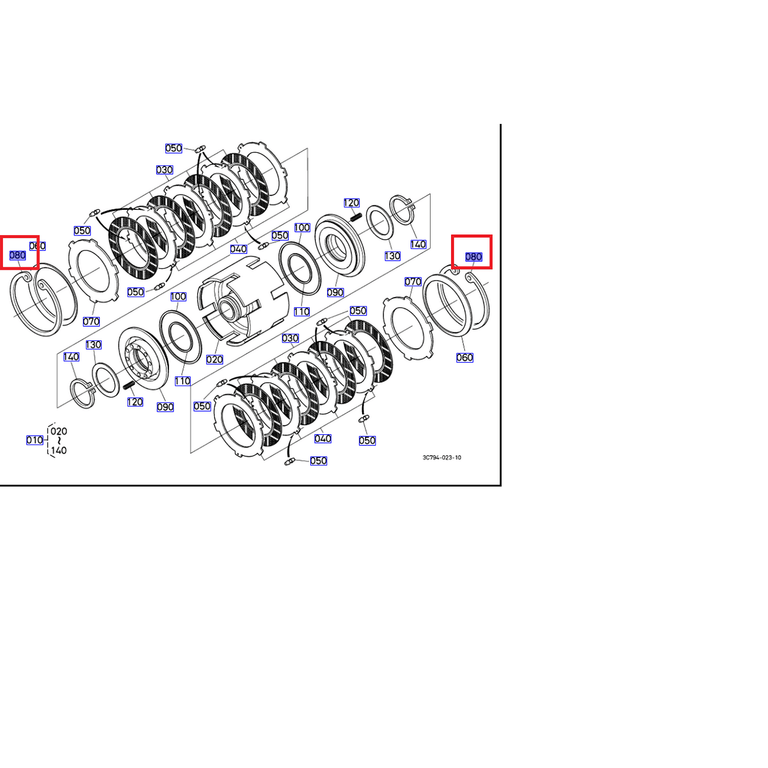 Zabezpieczenie sprzęgła, M7060 160mmx3mm