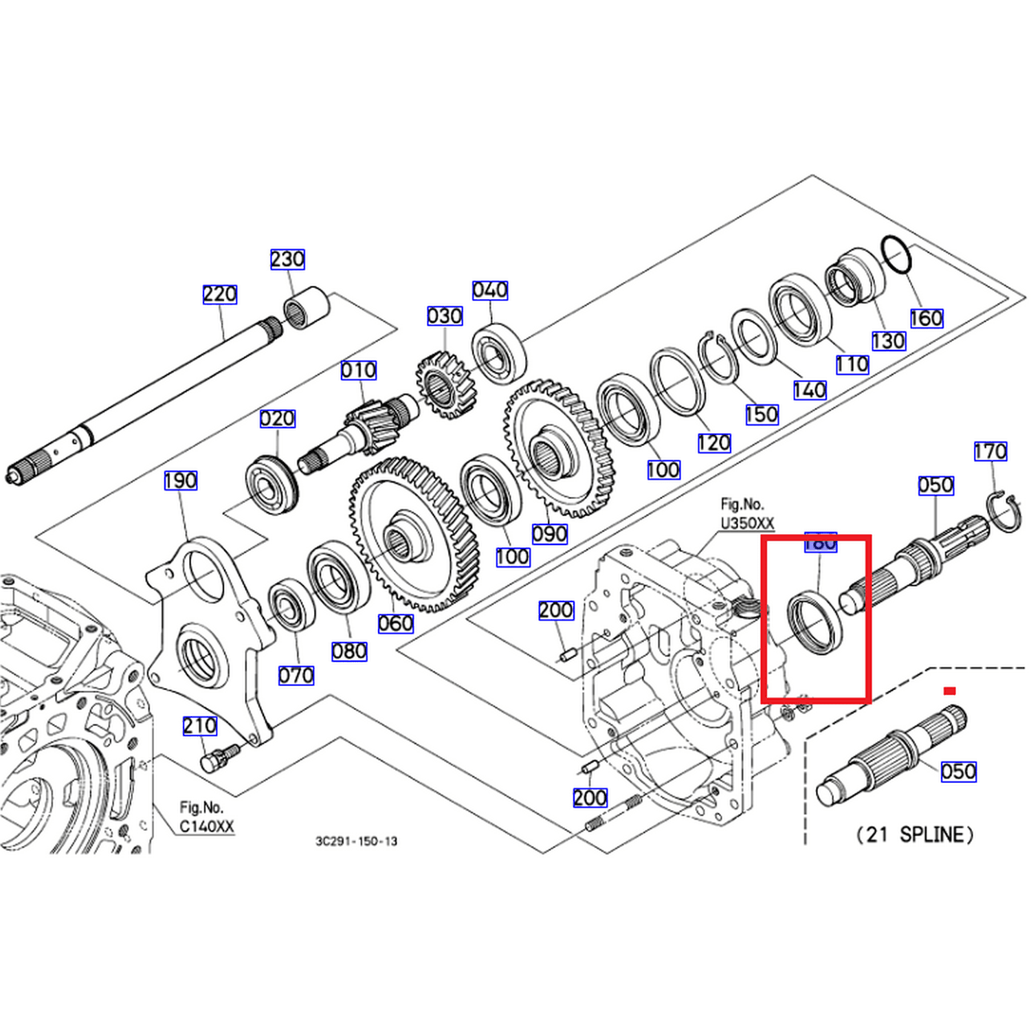 Uszczelka oleju M100-135GX,M8540,M8560,M9540,M9960
