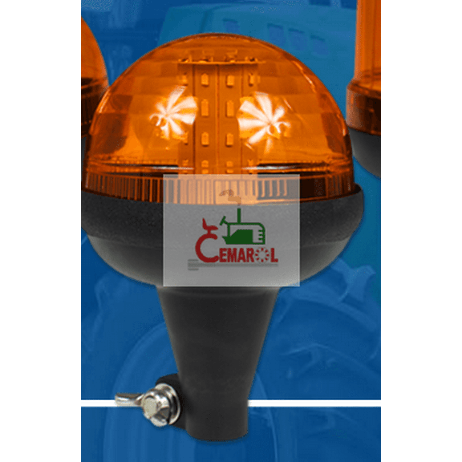 Lampa błyskowa ostrzegawcza led 12/24v z miękkim końcem kogut