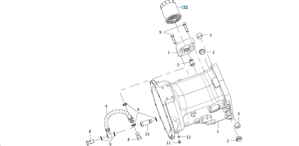 filtr hydrauliczny do hst kubota ek