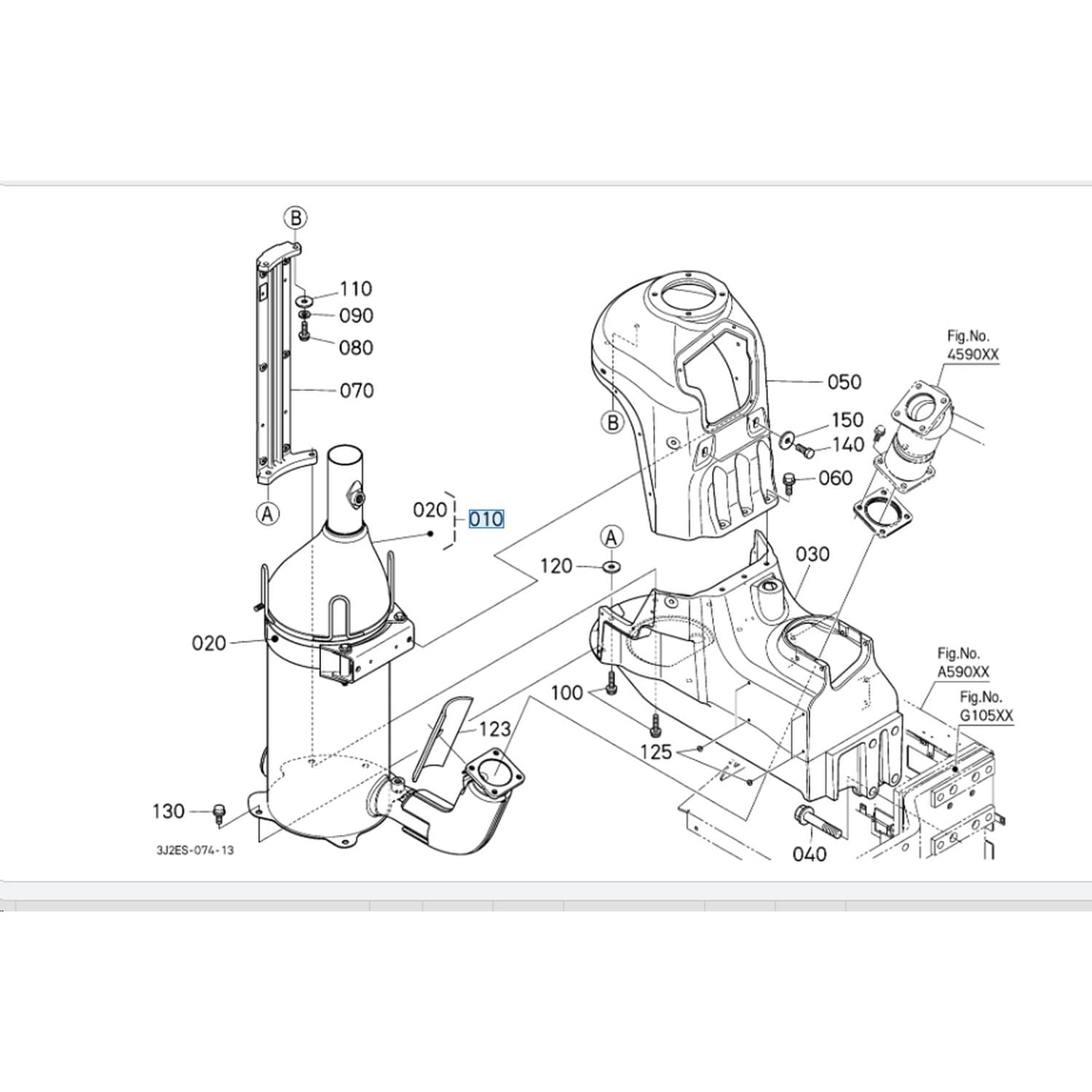 Tłumik M7131 M7132 M7151 M7152