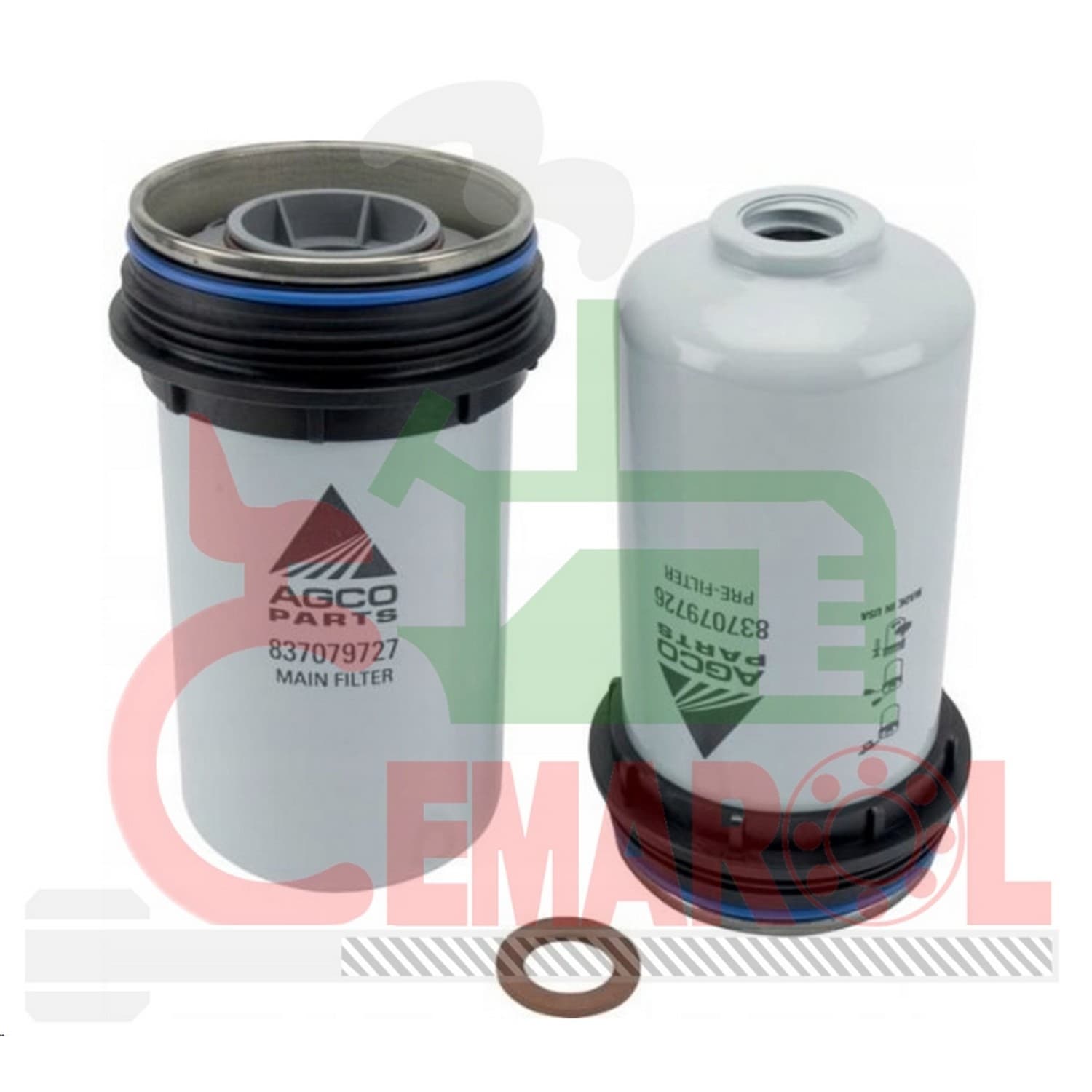 Zestaw filtrów paliwa do adblue t133 ,v837091129,v837091436