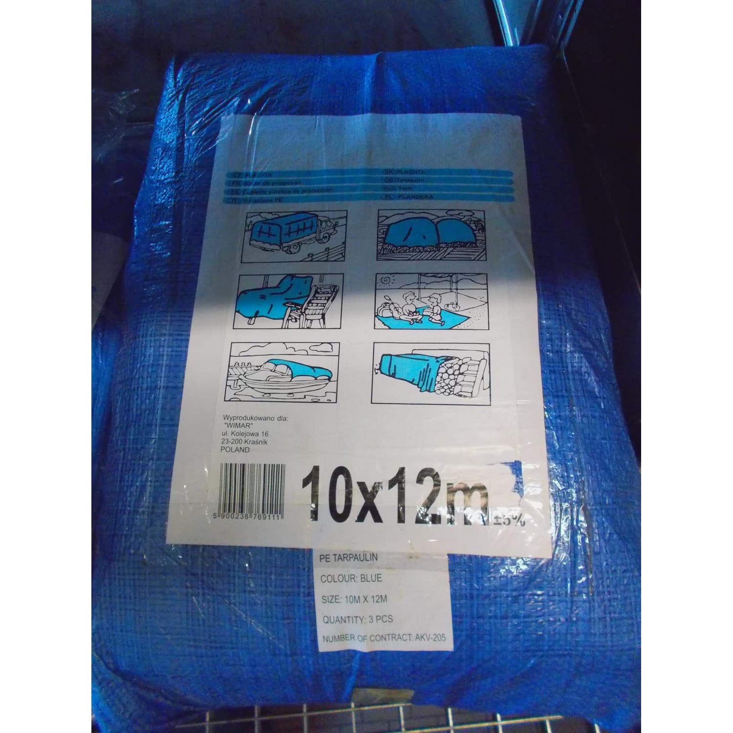 Plandeka ochronna 10x12m 100 g/m