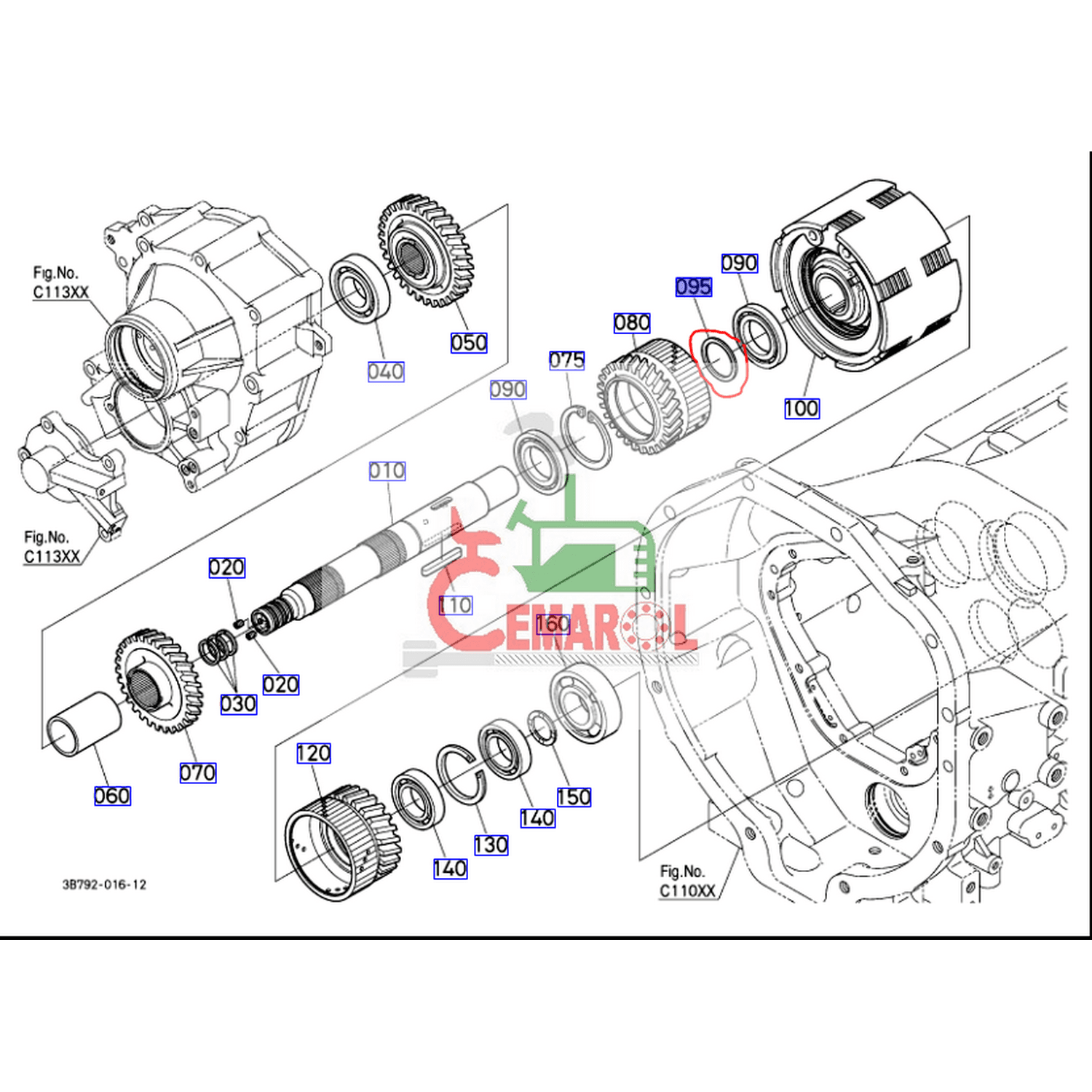 Pierścień m4072,M5071,M5091,M5111 48x41x2,6 twardość