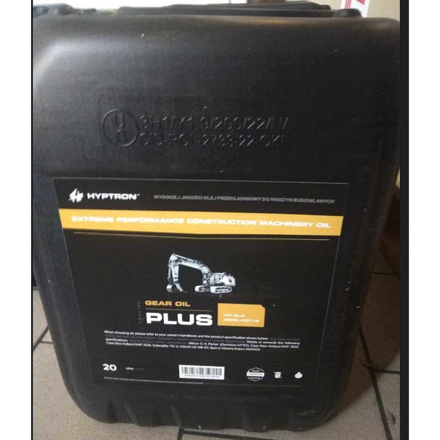 Olej przekładniowy jcb zamiennik hp plus 20l (most + zwolnice)