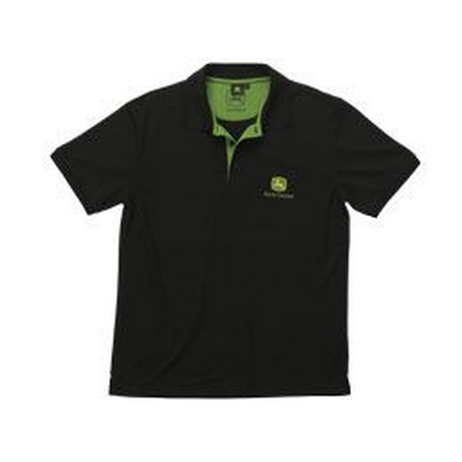 Polo john deere czarne xl