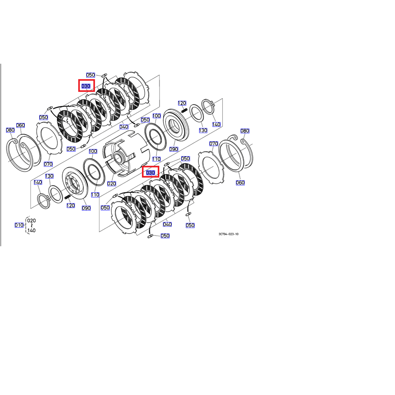 Tarcza sprzęgła M6040,M7040,M8540,M9540m