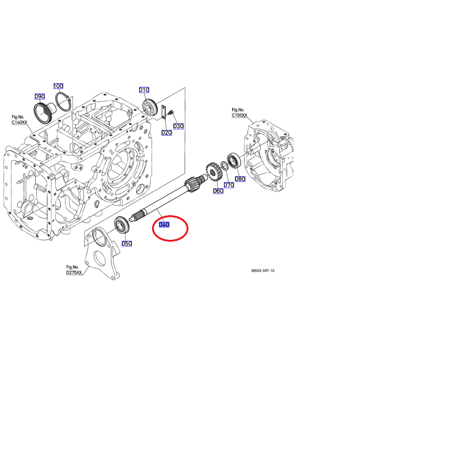 Wałek pto m115-135