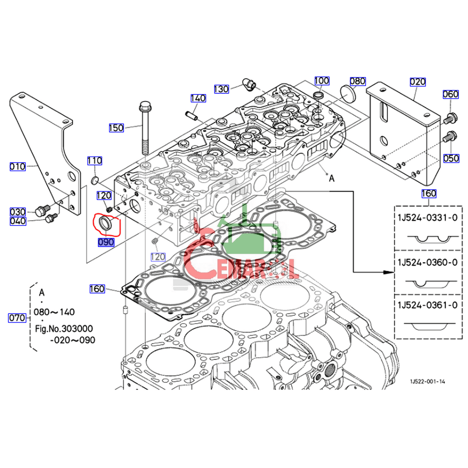Zaślepka cylindra m135