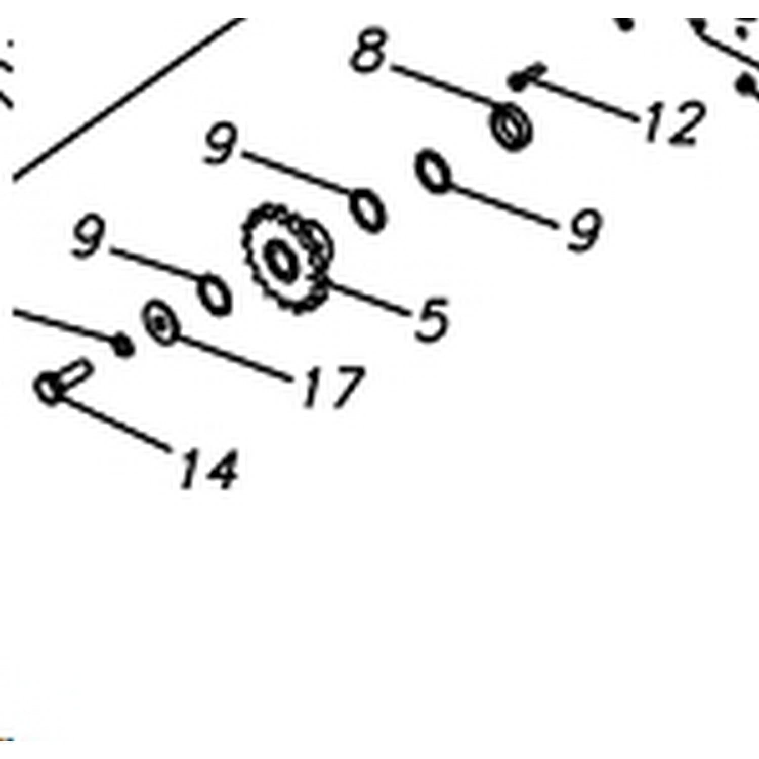 Koło z=17  5595/751-04-400 Unia Famarol Oryginał
