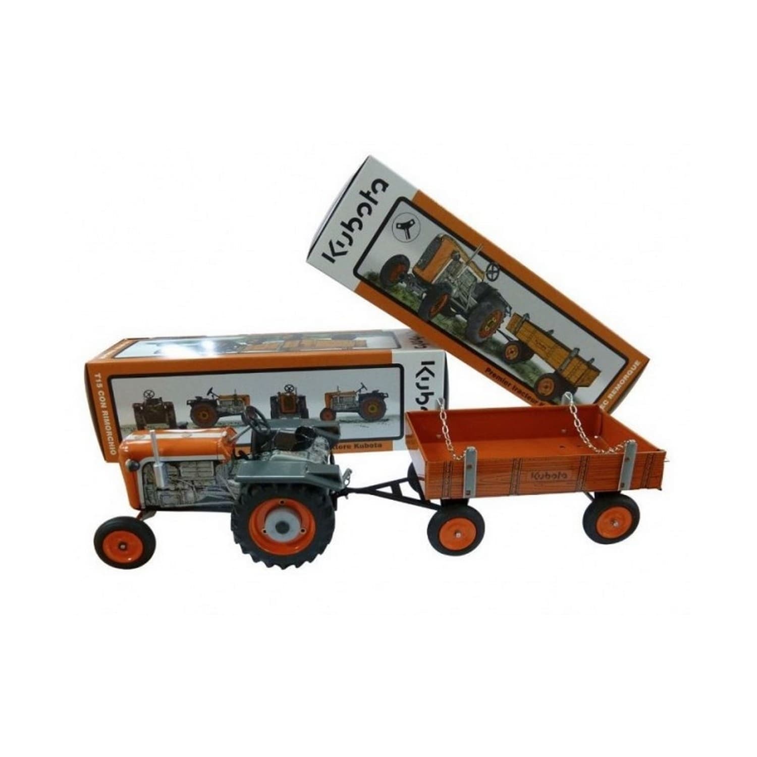 Ciągnik Kubota t15 z naczepą