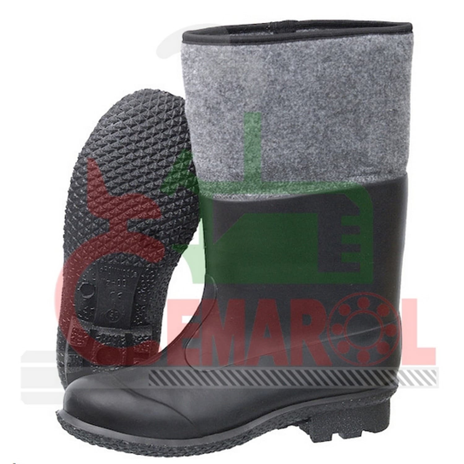 Buty filcowo-pcv nr10/44 kalosze