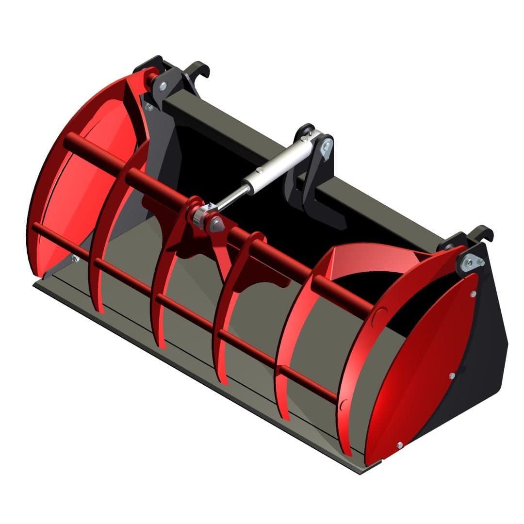 Czerpak z krokodylem multi Agromasz 2 cyl. L=1,5 m, V=0,47 m³