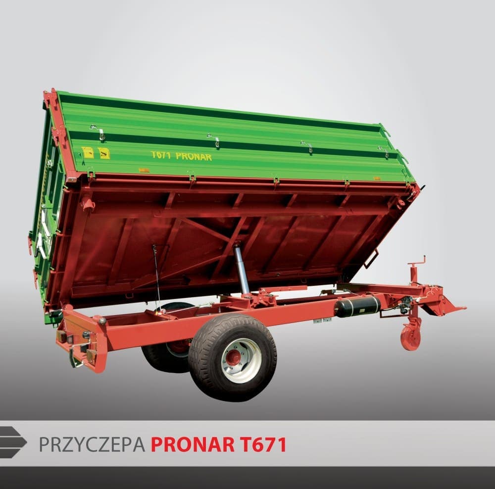 Pronar T 671 PRZYCZEPA JEDNOOSIOWA — zdjęcie 2