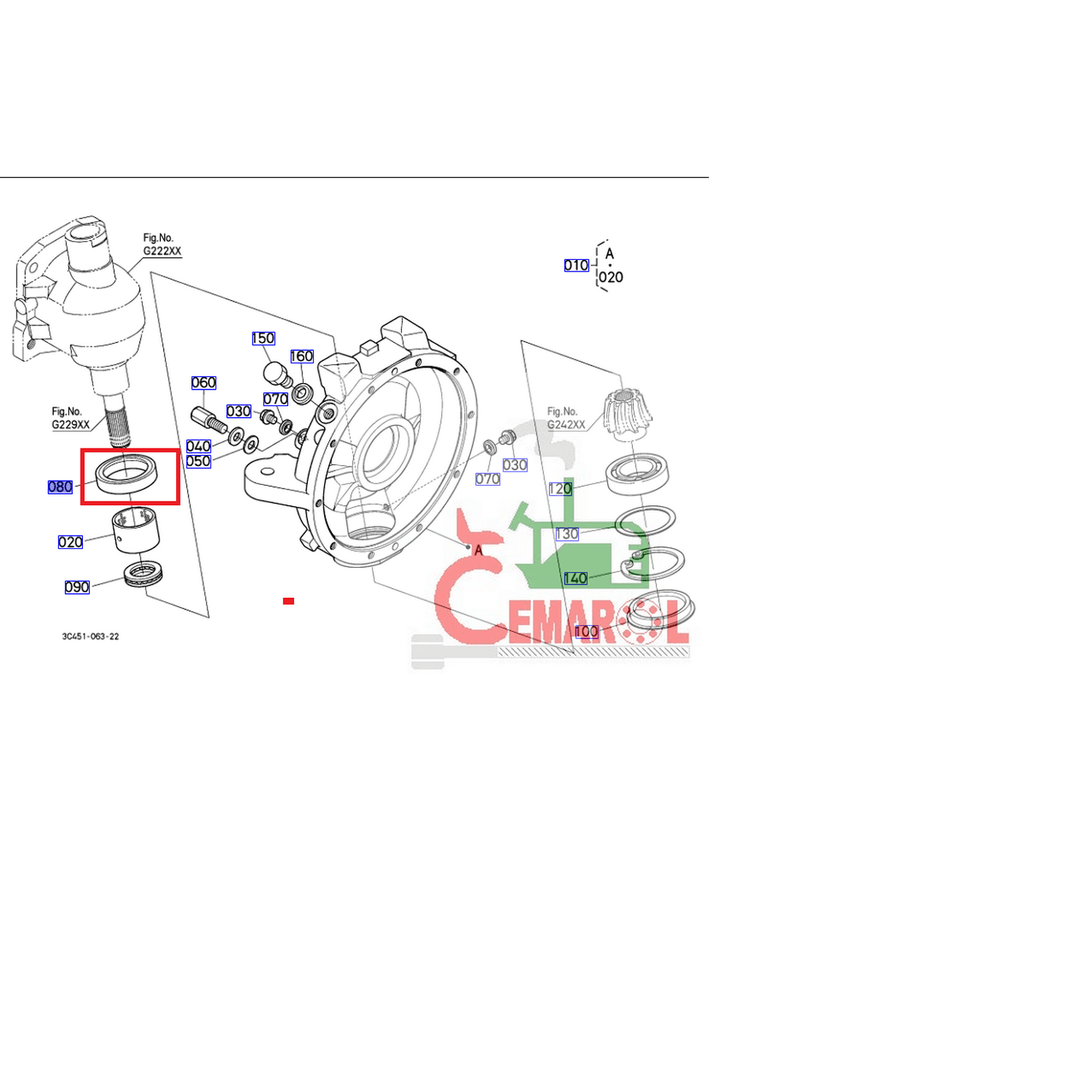 Uszczelka oleju M5071,5091,5110 , M110GX, M7060