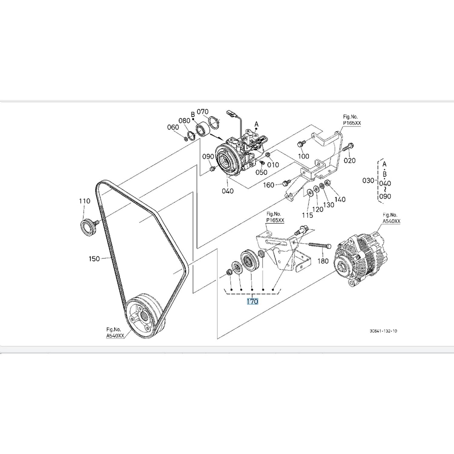 Koło pasowe napinacza l5040,M11GX,M105GX,108GX,M110,M5091